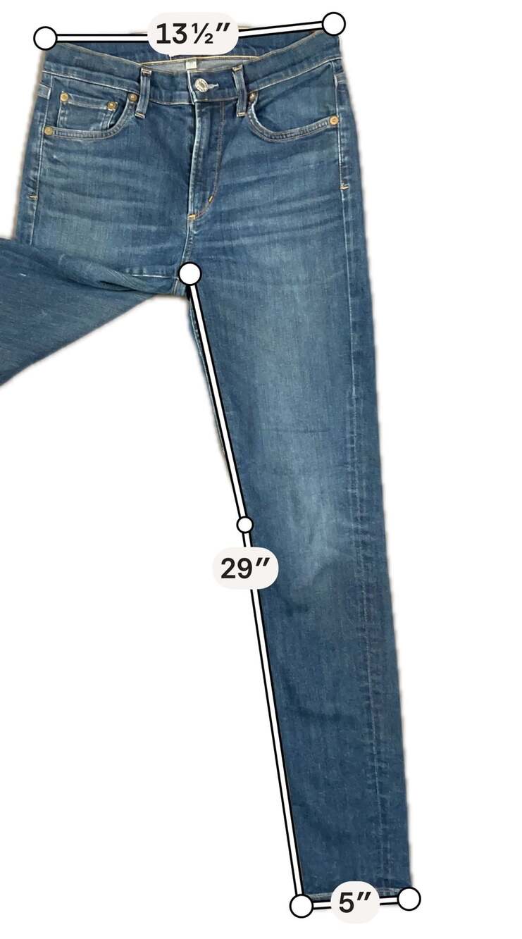 AGOLDE Skinny Jeans Size 27 Blue Denim